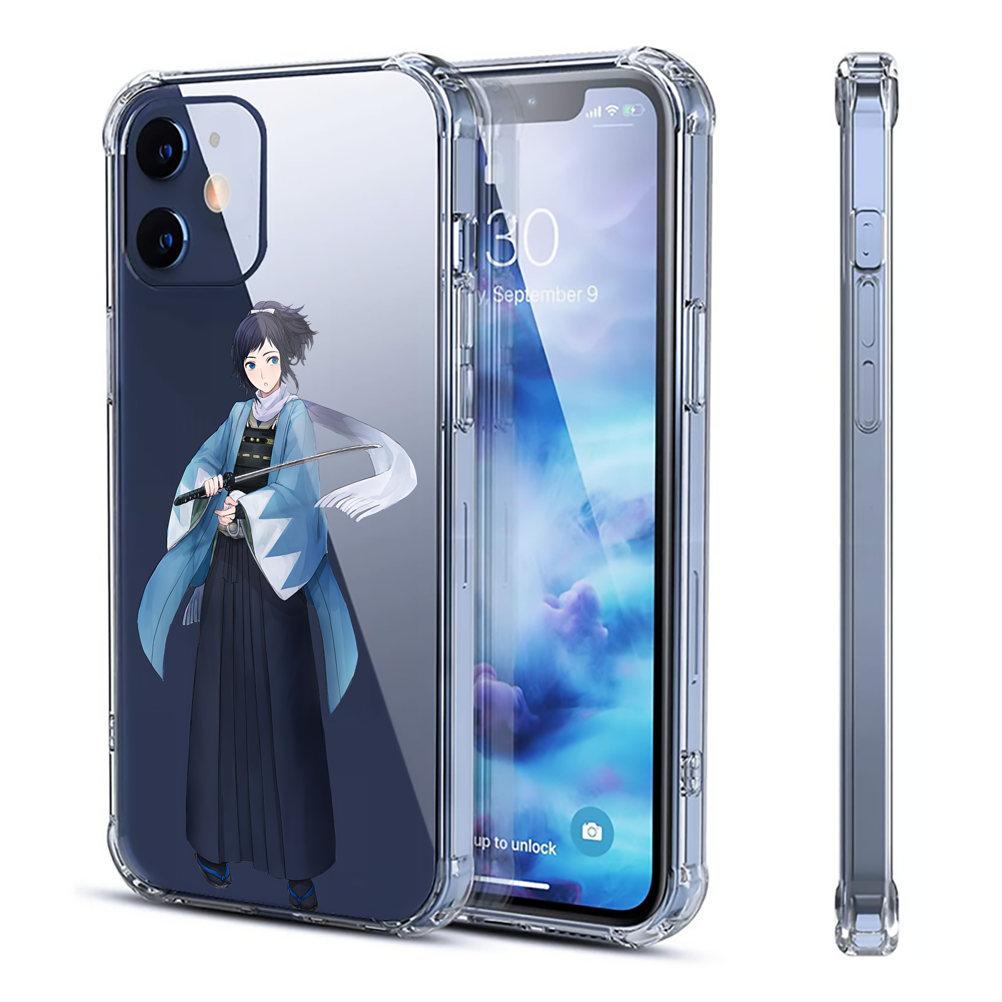 （画像用） 刀剣乱舞 Touken Ranbu 【iPhone 12シリーズ対応】透明スマホケース（クリアソフトケース）